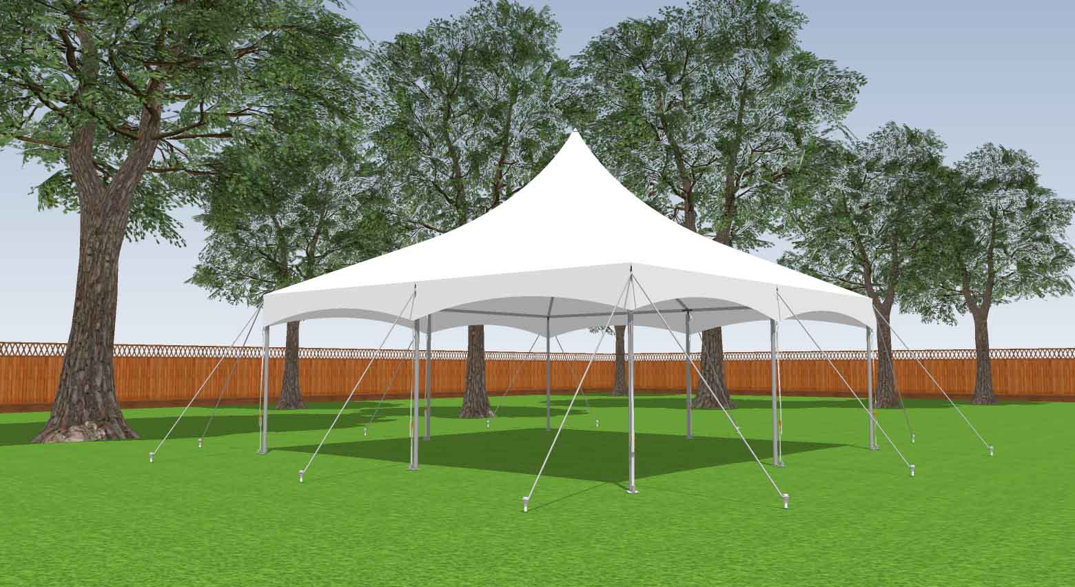 20x20 high peak frame tent